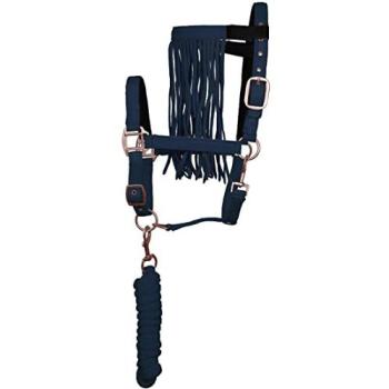 Set completo de cabestro y cincha con orejeras Imperial Riding Navy