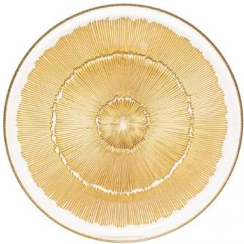 Piatto Celeste Oro D28h2 – Atmosphera Eleganza