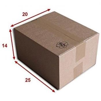 Lot de 10 boîtes en carton (N°22) 250x200x140 mm