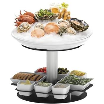 Présentoir à Fruits de Mer avec Base Rotative