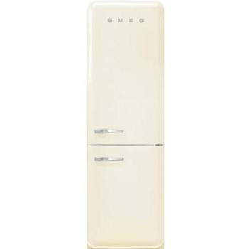 Elegant 60 cm Smeg 50s Retro Fridge Freezer – Cream, Right‑Hand Hinge