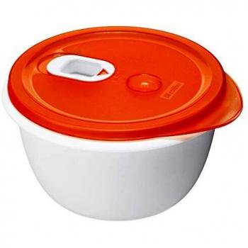 Rotho BPA-vrije Microwave Maatschalen Set met Ventiel, Micro Clever, Rood/Wit