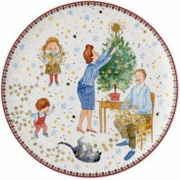Hutschenreuther Weihnachtslicht‑Sammelkollektion 2024 – flache Frühstücksteller 22 cm