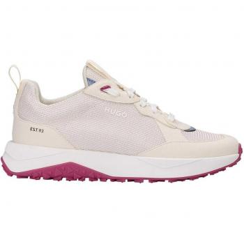 Zapatillas HUGO Sport blancas con detalles rosas