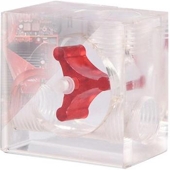 Medidor de Flujo de Refrigeración PC G1/4 2 Vías con Indicador Acrílico Rojo