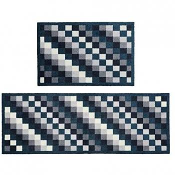JVL Mega Machine Washable Runner, Pixels