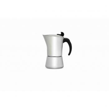 Leopold Ancona Design 6-Cup Espresso Maker in Stainless Steel