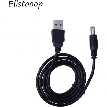 Elistooop Adaptador USB a Barril 5,5×2,1 mm