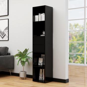 Bücherregal „Midnight Gloss“ – 36 cm Breite, 30 cm Tiefe, 171 cm Höhe aus Spanplatte