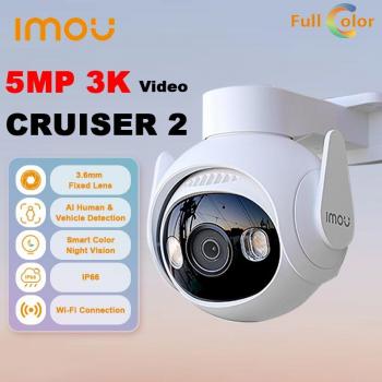 Imou Cruiser 2 5MP WLAN Überwachungskamera – PTZ, Nachtmodus, Smart-Tracking für Zuhause