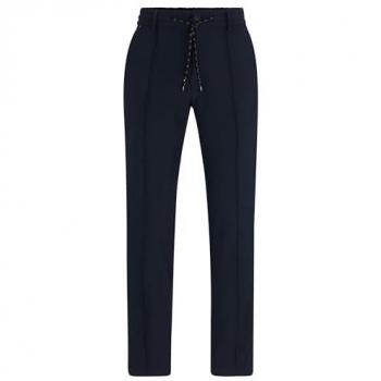 Hugo Boss Slim-Fit Trousers in Dark Blue