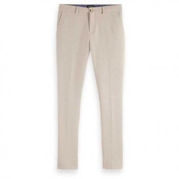 Regular Fit Mott Hose mit Gürtelschlaufe in Camel Melange