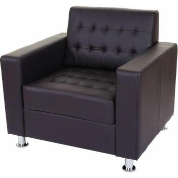 HHG Sillón Lounge Kunda en Color Café
