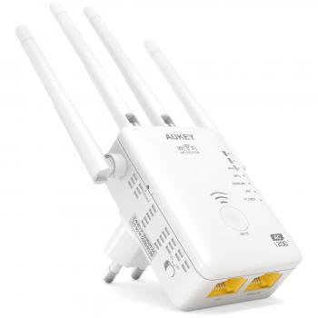 Extensor de Señal WLAN 802.11ac Aukey 4 Antenas AC1200