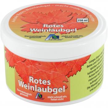 Avitale Rotes Weinlaubgel, 1 x 250 ml