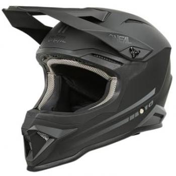 Oneal 1SRS Solid Junior MX Enduro Helm Schwarz 51/52
