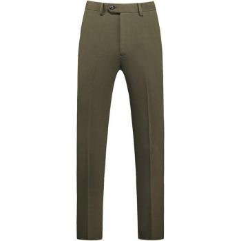 Plyesxale Olive Green Formal Suit Pants for Men