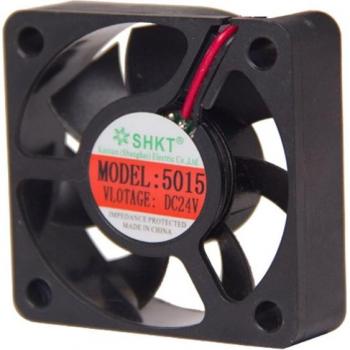 Ventilateur axial compact 50 × 50 × 15 mm, sans balais, 12 / 24 V, 0,1 A, 2-pin