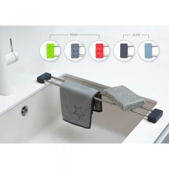 Sanni Shoo drip.line – multifunktionaler Abtropfer, Spültuch Halterung, Spülen-Ordnungshelfer, Spültuchhalter, Spülen-Caddy