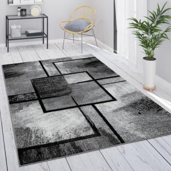 Tapis Gris Design Abstrait 80x150 cm