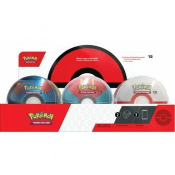 Lata Poke Ball con cartas Pokémon Ultra Ball 2023