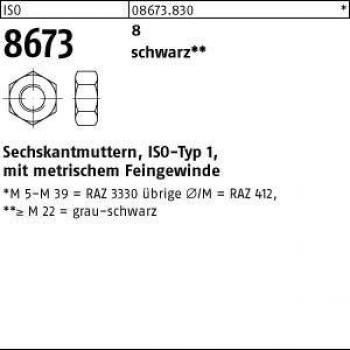 Reyher ISO 8673 M33/2,8 – schwarze Sechskantmutter