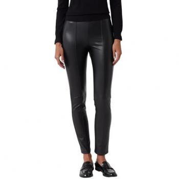 Comma-Schwarze Lederoptik-Hose Damen 44 (Katalog #2169588)