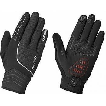 GripGrab Unisex Cycling Gloves Hurricane Hi-vis Windproof Water Resistant, Größe XL, Schwarz