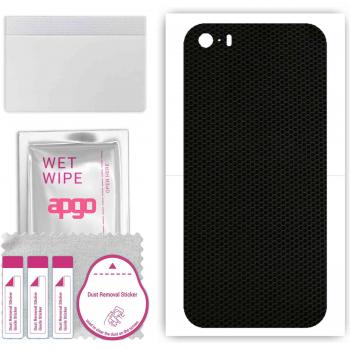 Skin protettiva apgo per retro compatibile con Apple iPhone 5, pellicola vinilica