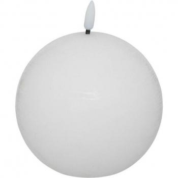 Creatore d'Interni: Candela Sfera Led 10 cm, Bianco