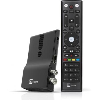 TELESYSTEM Ricevitore Digitale Terrestre HD DVBT / T2 Supporto HEVC