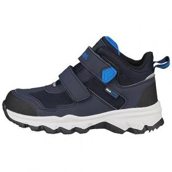 Trollkids Kinderwanderschuh Kjerag Hiker – wasserdicht, Klettverschluss, 32, Blau