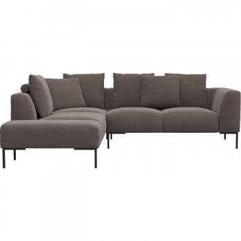 FlexLux Sava Ecksofa – Taupe Braun, 284 cm breit