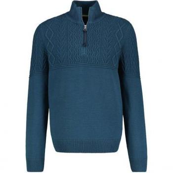 LERROS Troyer Cablepullover M Blau Herren