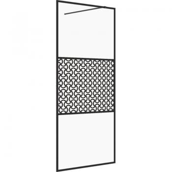 Cloison de douche élégante 80x195 cm noir