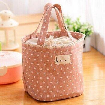 Multi-Color Canvas Lunch Tote
