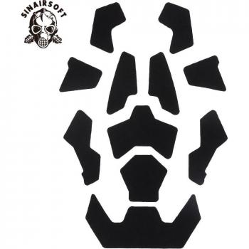 High-Cut Fast Helmet Hairy Hook and Loop Set