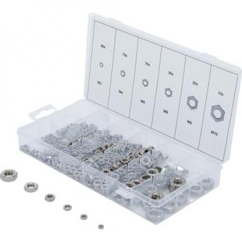 Coffret d'écrous inox à six pans – 300 unités – BGS Technic