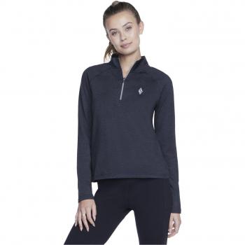Skechers Felpa Con Zip Completa Ultra Go Lite Nera