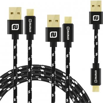 USB‑C Durabundle 3‑Pack (10 cm, 1.2 m, 2 m)