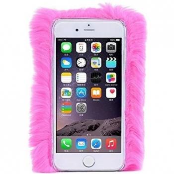 Funda suave de piel de conejo para iPhone 6/6S Transer®