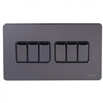 GU1462BBN 16AX Black Nickel Switch Insert
