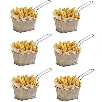Lot de Paniers Métalliques pour Frites