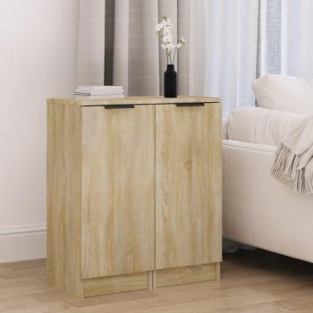 Buffet Salon Duo Chêne Sonoma 30x30x70 cm Bois d'Ingénierie