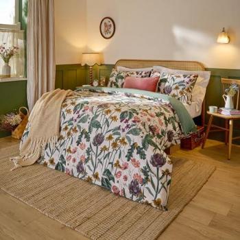 Wylder Florapedia Pure White Floral Duvet Set – Single