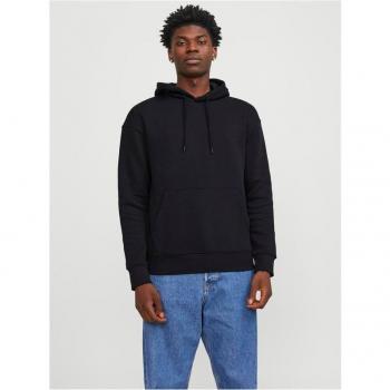 JACK & JONES Herren Hoodie JJESTAR BASIC SWEAT, Schwarz, Größe M
