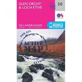 Ordnance Survey Map of Glen Orchy & Loch Etive