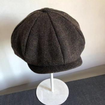 Gorra Cabbie de Lana Tweed
