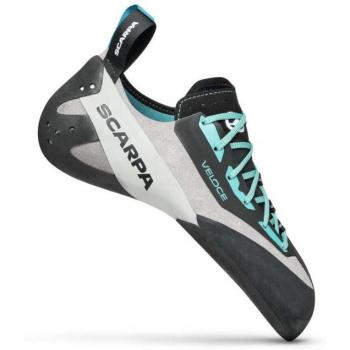 Light Grey/Maldive Scarpa Veloce Lace Women's Climbing Shoes, Size 41