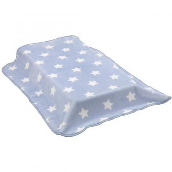 Manta raschel celeste para cuna Cambrass